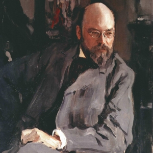 В.А.Серов (1865-1911).  Портрет И.С.Остроухова.1902.