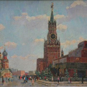 А.П. Горский (1926-2015). Красная площадь. 1962. Холст, масло. Собственность семьи художника