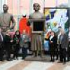 Возложение цветов к скульптурному портрету Казимира Малевича.
