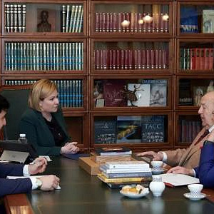 Встреча Президента РАХ З.К.Церетели с Министром культуры РФ О.Б.Любимовой 