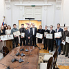 Вручение академических наград и свидетельств выпускникам Творческих мастерских РАХ в Белом зале