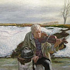 Выставка произведений  Анатолия Рыбкина в Московском доме национальностей.