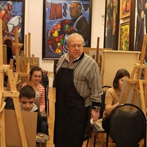 Зураб Церетели провел мастер-класс для юных художников
