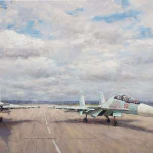 С.В.Борисов. . На страже Отечества. К взлету готов! 2022. х.м. 50х100. Собственность автора