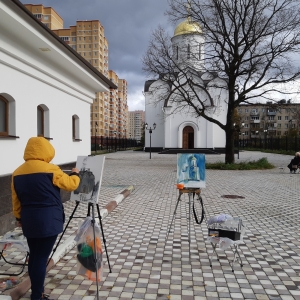 Члены РАХ приняли участие в «Пленэре Наукограда Фрязино» 