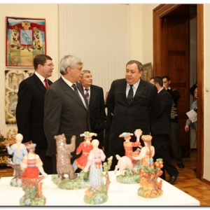 12.12.2008. Церемония вручения V юбилейной Премии Центрального Федерального округа в области литературы и искусства за 2008 год в Российской академии художеств