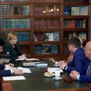 Встреча Президента РАХ З.К.Церетели с Министром культуры РФ О.Б.Любимовой