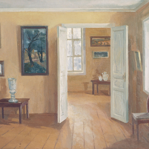 С.Н. Кондулуков. Музей на академической даче. 1988. Холст, масло. 70 х 90. Собственность автора