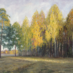 А.Н.Павлов. Золотая осень. Вечер. 2005 г, Холст, масло, 60х90. Государственный Русский музей.