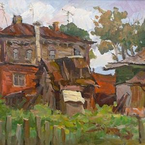 П.И. Грошев. Зарайск. 2008. Холст, масло. Собственность автора 