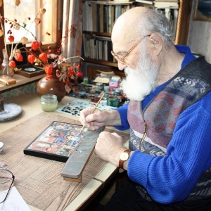 Л.А.Фомичев (1932-2018) за работой. Фото - источник еfim-off