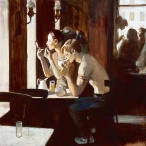 Л.В. Гервиц. Мультифигура 13. 1990 г. Холст, масло. Собственность автора