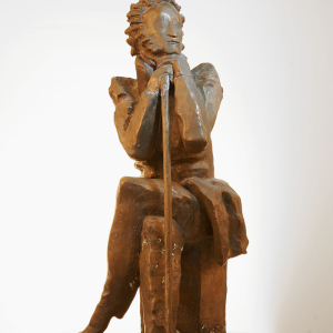 Т.М. Соколова (1930-2010). А.С.Пушкин. 1975-76. Бронза. 67x28x34 (без постамента). Собрание и фото ГТГ
