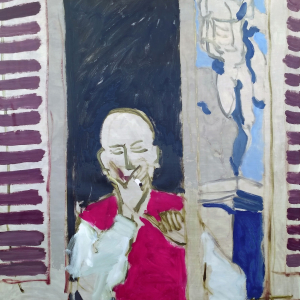 А.Н. Пурлик. «Римлянин в окне». 2020г., холст, масло, 135х95. Собственность автора.