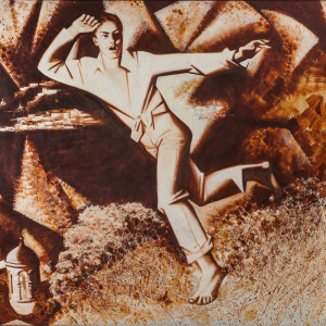 В.Ю. Грачев. Салют Победы. 1995г., холст, масло. Из коллекции Нижегородского государственного художественного музея
