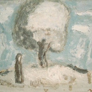 В.П.Севостьянов. Путник. 2000. Кратон, масло. Частное  собрание.