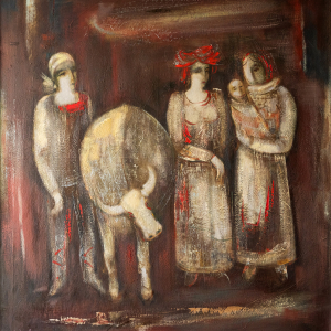 Ю.С. Григорян. Теплый день Арцаха 2011 х.м. 110х100 Собственность автора