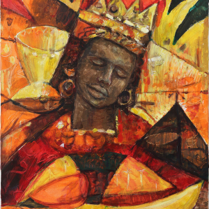 О.Г. Ласо. Медная Каридад. 2013. Холст, смешанная техника. 100х80. Собственность автора