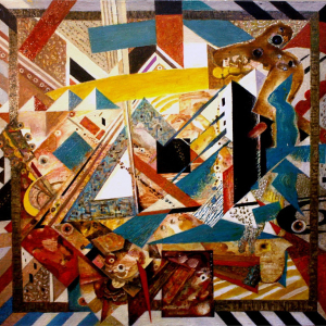 В.С.Каракашев. Аранжировка 3. 2005 г. Холст, масло. 80х83. Собственность автора.