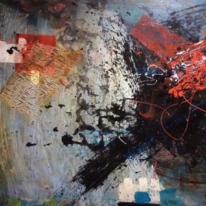 Бабаян Д.А. Оттенки прошлого. 2014 г. Смешанная техника. 160х130. Собственность автора.