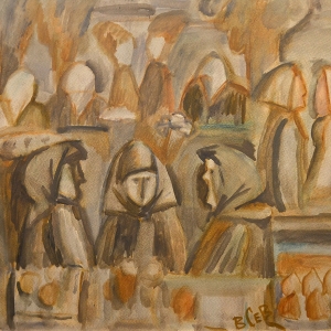 В.П.Севостьянов. Бабули. Рынок. Горячий ключ.1982. ИРРИ