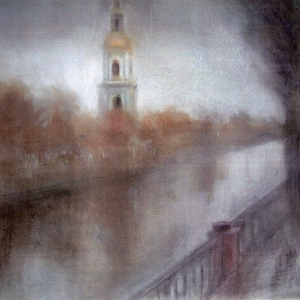 Л.Н.Никитина. Никольский собор. Серия Белые ночи. 2004. Пастель.