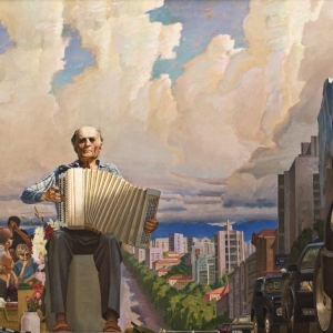 В.П. Дроздов (1939-2023). Марш «Прощание славянки». Холст, масло. 160х200 см. 1999-2004.