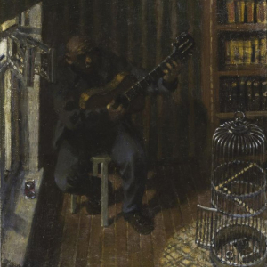 С.А. Гавриляченко. «Чижик улетел». 2020-2021. Холст, масло. 54х46,5. Вятский художественный музей им. В.М. и А.М. Васнецовых