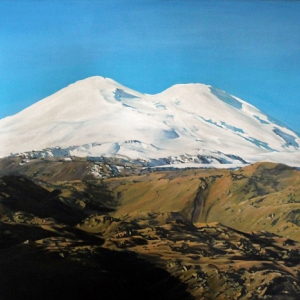 Б.Д. Гуданаев. Эльбрус. 2006 г. Холст, масло. Рузский краеведческий музей