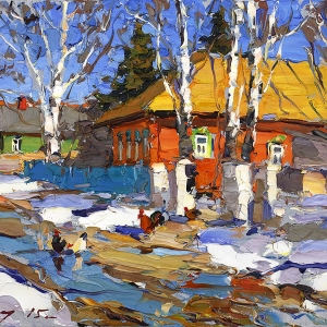 А.А. Захаров. Мажорный март. 2011. Холст, масло. 50х70. Частная коллекция.