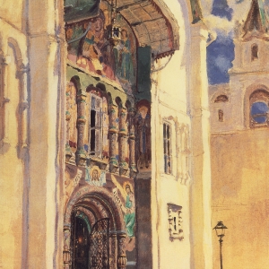 В.Д.Поленов (1844-1927). Успенский собор. Южные врата. 1877.ГТГ.