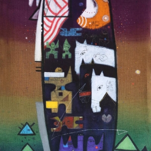 Ю.А. Шыгаев. Перекочёвка. 1996, холст, акрил