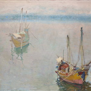 В.Н. Анисимов. «Яванское море. Отлив». 2014г., холст, масло, 68х87. Собственность автора.
