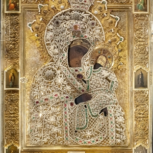 Риза Коневской иконы Божией Матери. 1893 г. Коневский монастырь