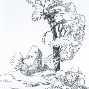 С.П. Ломов. Рисунок из альбома «Станислав Ломов. Графика» (М., 2015). С. 102