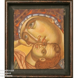 Выставка произведений современных художников церковного искусства в Российской академии художеств.