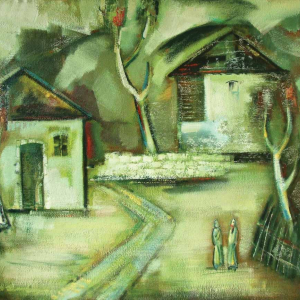 Ю.С. Григорян. «Дом моего отца». 1976-1979гг., холст, масло, 90х110. Собственность автора.