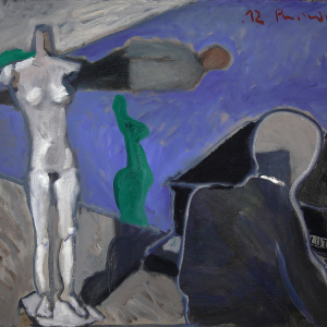 А.Н. Пурлик. «Статуя Дебюсси». 2012г., холст, масло, 82х103. Собственность автора.