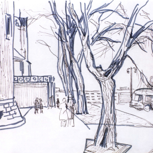 С.П. Ломов. Рисунок из альбома «Станислав Ломов. Графика» (М., 2015). С. 96