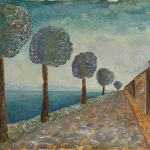 М.Я. Гробман. Дорога в никуда. 1961. Картон, масло. Собственность автора