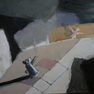Г.Ф. Дубровин. Король и королева. 2014 г. Холст, масло. 100х140.  Собственность автора