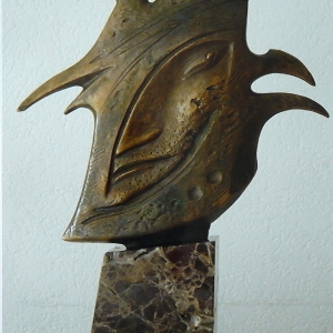 Е.С. Верещагин (1952-2024). Воин. Бронза, камень 2018г. Фото: Г. Лопатина. Частное собрание.