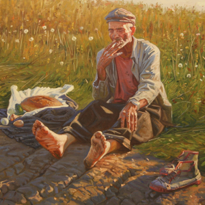 А.Г. Подшивалов. Путник. 2008. Холст масло. 116х143. Собственность автора