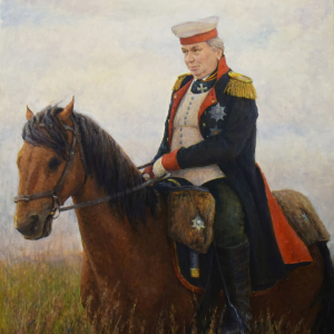 С.В.Борисов. Михаил Илларионович Голенищев Кутузов. 2020.х.м.130х110. Собственность автора