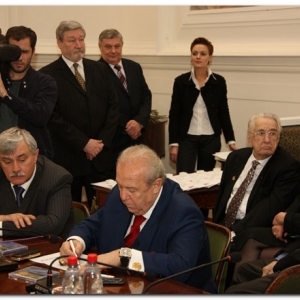 12.12.2008. Церемония вручения V юбилейной Премии Центрального Федерального округа в области литературы и искусства за 2008 год в Российской академии художеств