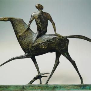 Е.С. Верещагин (1952-2024). Беглец. Бронза, камень, 2018г. Фото: Г. Лопатина. Частное собрание.