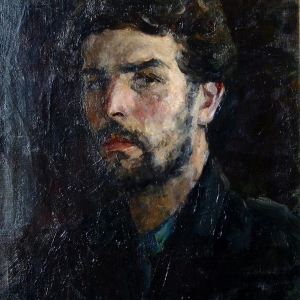 И.В.Сорокин (1922-2004). Автопортрет. 1949. Холст, картон, масло, 41х34