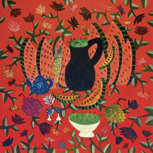 Л.В.Воронова. Большой черный кувшин. 2009. Холст, масло. 100х100. Собственность автора