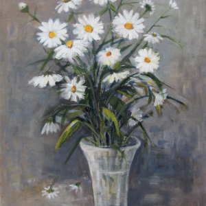 А.Смолак. Маргаритки. 2006. Холст, масло. 35х45. Собственность автора