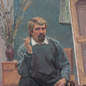 С.Н. Кондулуков. Автопортрет (копия).1989. Холст, масло. 102 х 78. Собственность автора